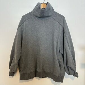Nap loungewear gray mock neck sweatshirt